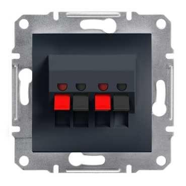 Аудіорозетка антрацит Schneider Asfora EPH5700171