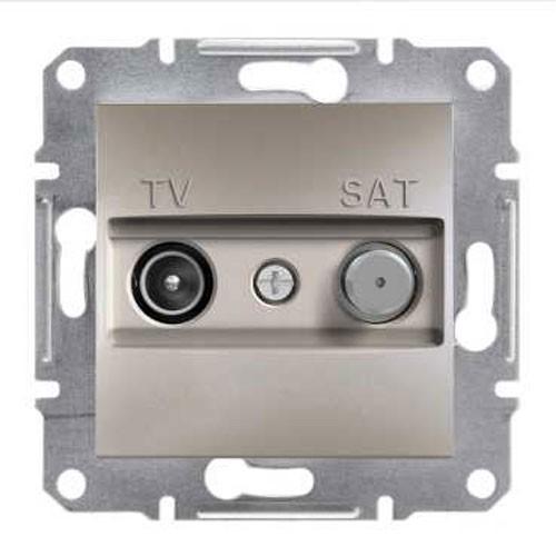 Розетка TV-SAT кінцева бронза Schneider Asfora EPH3400169