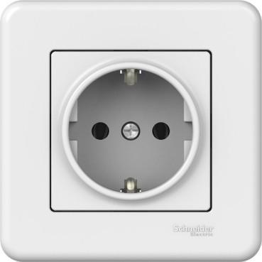 РОЗЕТКА ІЗ ЗЕЗЕМЛЯЮЧИМ КОНТАКТОМ LEONA LNA2900121