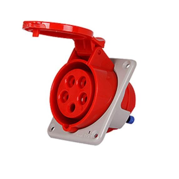 Силова розетка вбудовується e.socket.pro.5.32.wall, 5п., 380В, 32А (425)