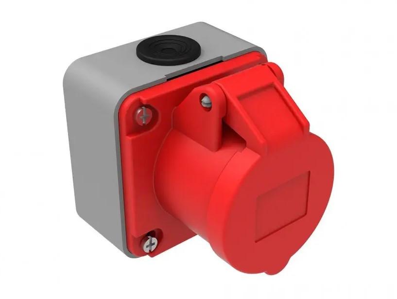 Розетка настінна 380V 4*16A поліамід IP44 Bemis BC1-1504-2510