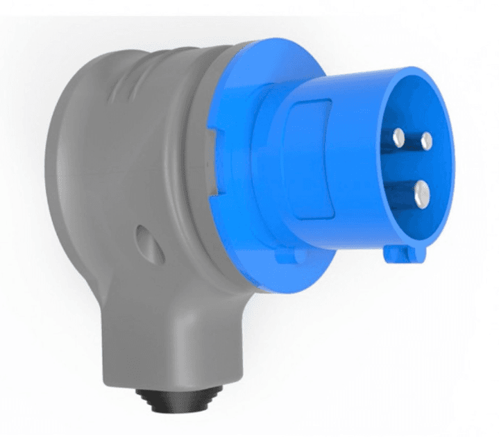 Вилка кутова 220V 3*32A поліамід IP44 Bemis BC1-3403-2130