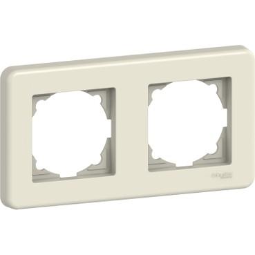 LNA5800223 РАМКА ДВОМІСНА, ГОРИЗ-НА, КРЕМ. LEONA