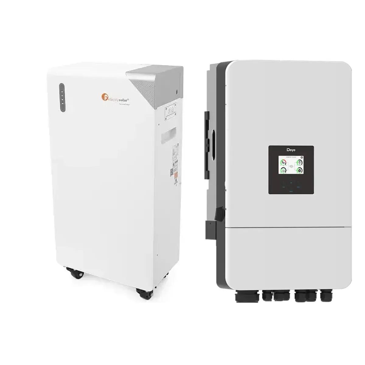 Комплект резервного питания 12 кВт (инвертор DEYE 12kw SUN-12k-SG05LP3-EU + батарея Felicity FLB48314TG1-H с подогревом (LiFePO4 48v 314ah, bms, 16kw)