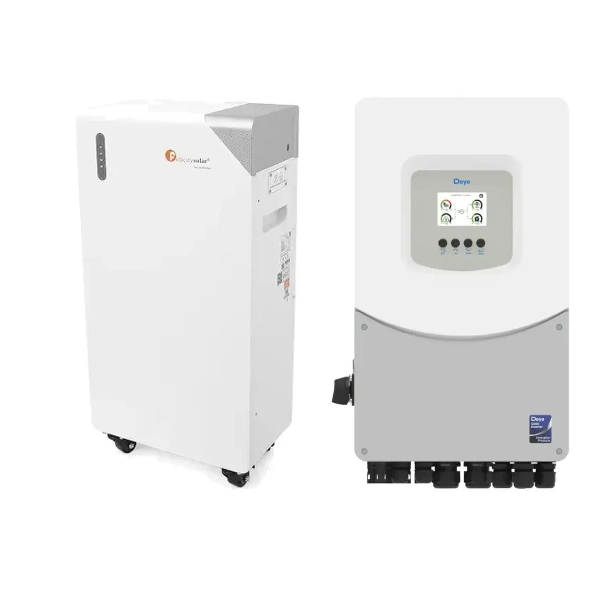 Комплект резервного питания 8кВт (инвертор DEYE 8kw SUN-8k-SG06LP1-EU + батарея Felicity FLB48314TG1-H с подогревом (LiFePO4 48v 314ah, bms, 16kw