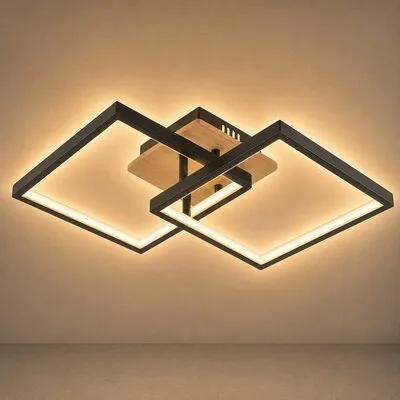Стенный светильник светодиодный VALESO DK6589-2 LED 41W Черный+Дерево