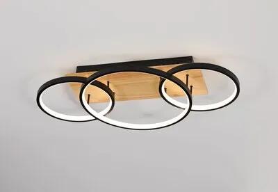 Люстра стельова VALESO 77097/600 чорна, LED