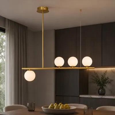 Подвесная люстра VALESO 1391/4 золотая, E14×4, 60W