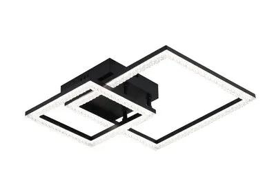 Люстра стельова VALESO 3452/1+1 чорна, LED 56W