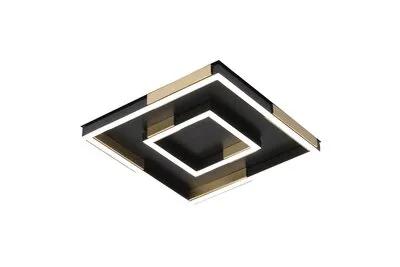 Люстра стельова VALESO 3437/300 чорна+ золотом, LED 68W