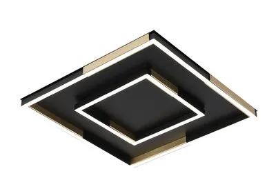 Люстра стельова VALESO 3437/450 чорна з золотом, LED 96W
