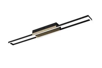 Люстра стельова VALESO 3439/800 чорна із золотом, LED 62W