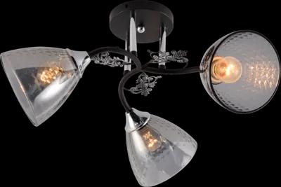 Люстра стельова VALESO 2028/3 чорний+хром
