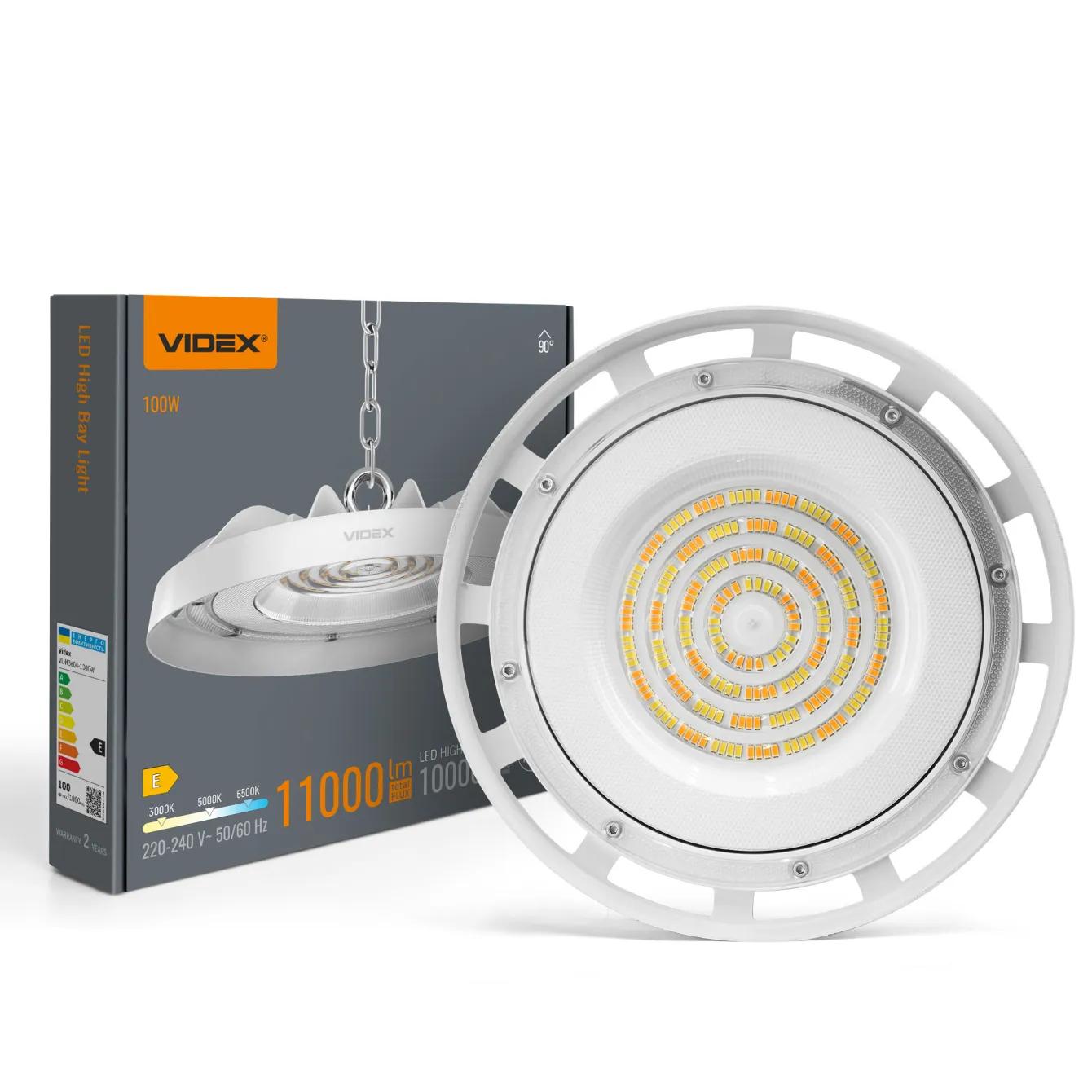Светильник LED высотный VIDEX HBe04 100W 3000-5000-6500K 230V White