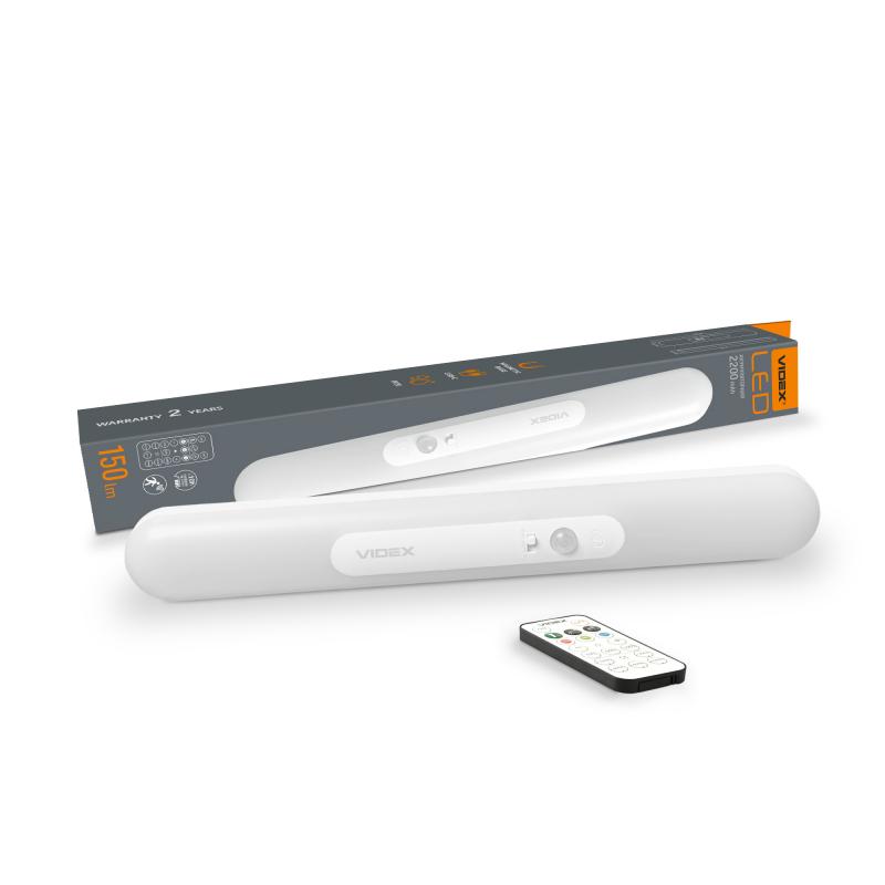 LED Світильник акумуляторний з датчиком руху VIDEX VL-NL013W-SR