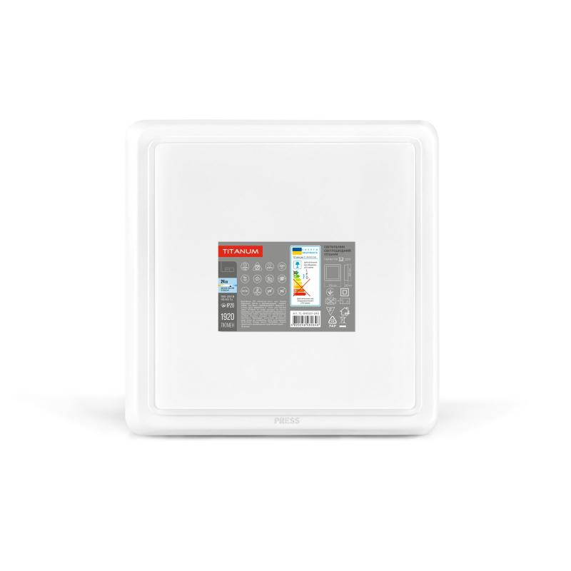 LED Светильник квадратный накладной TITANUM 24W 5000K