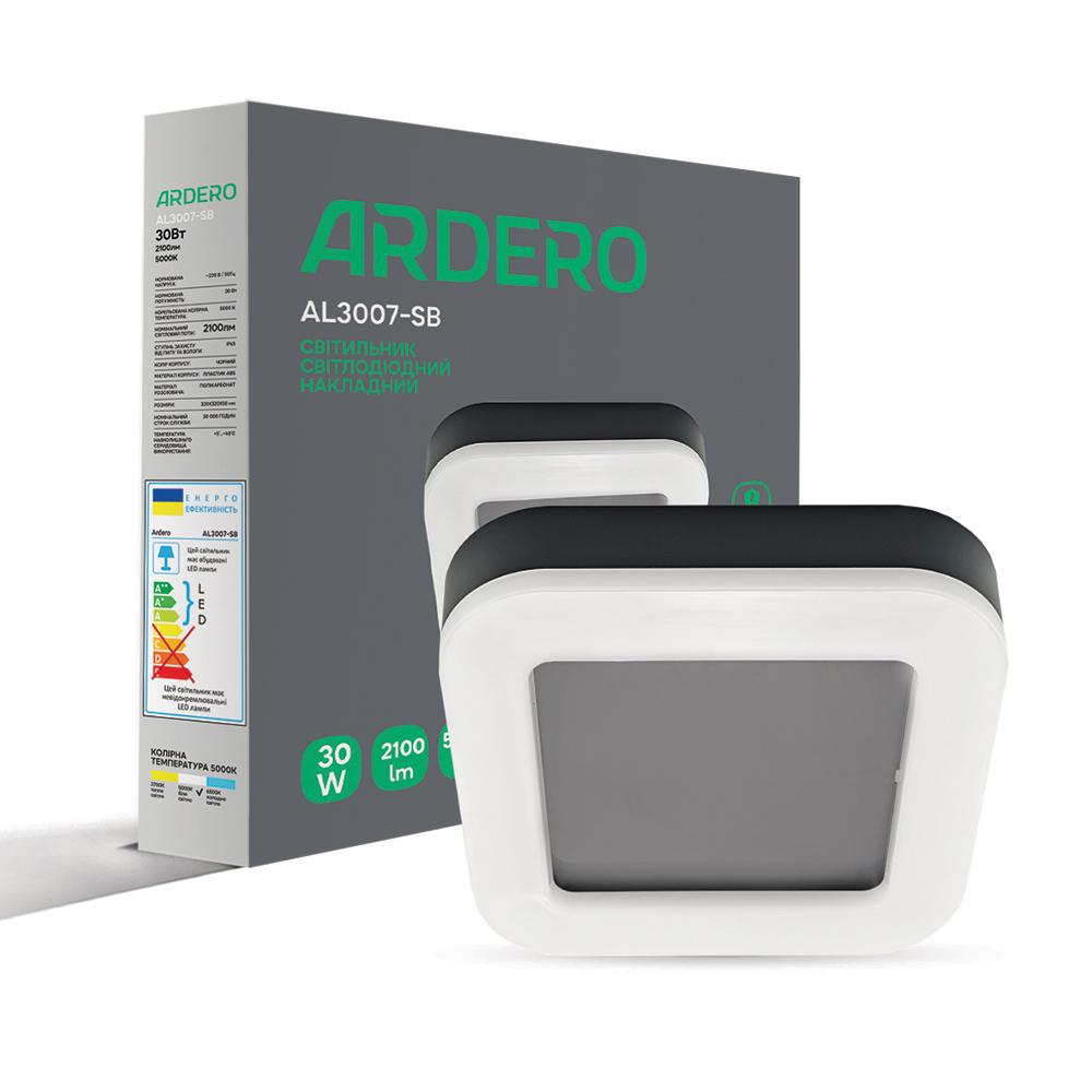 Накладной светильник Ardero AL3007-SB 30Вт 5000К IP65 черный