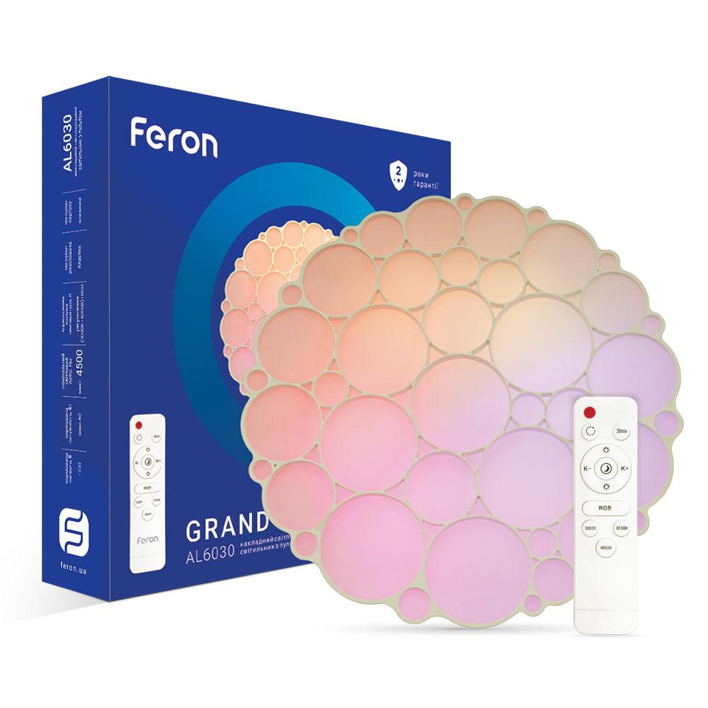 Светодиодный светильник Feron AL6030 GRAND COLOR 60Вт 3000-6500К+RGB IP20 белый