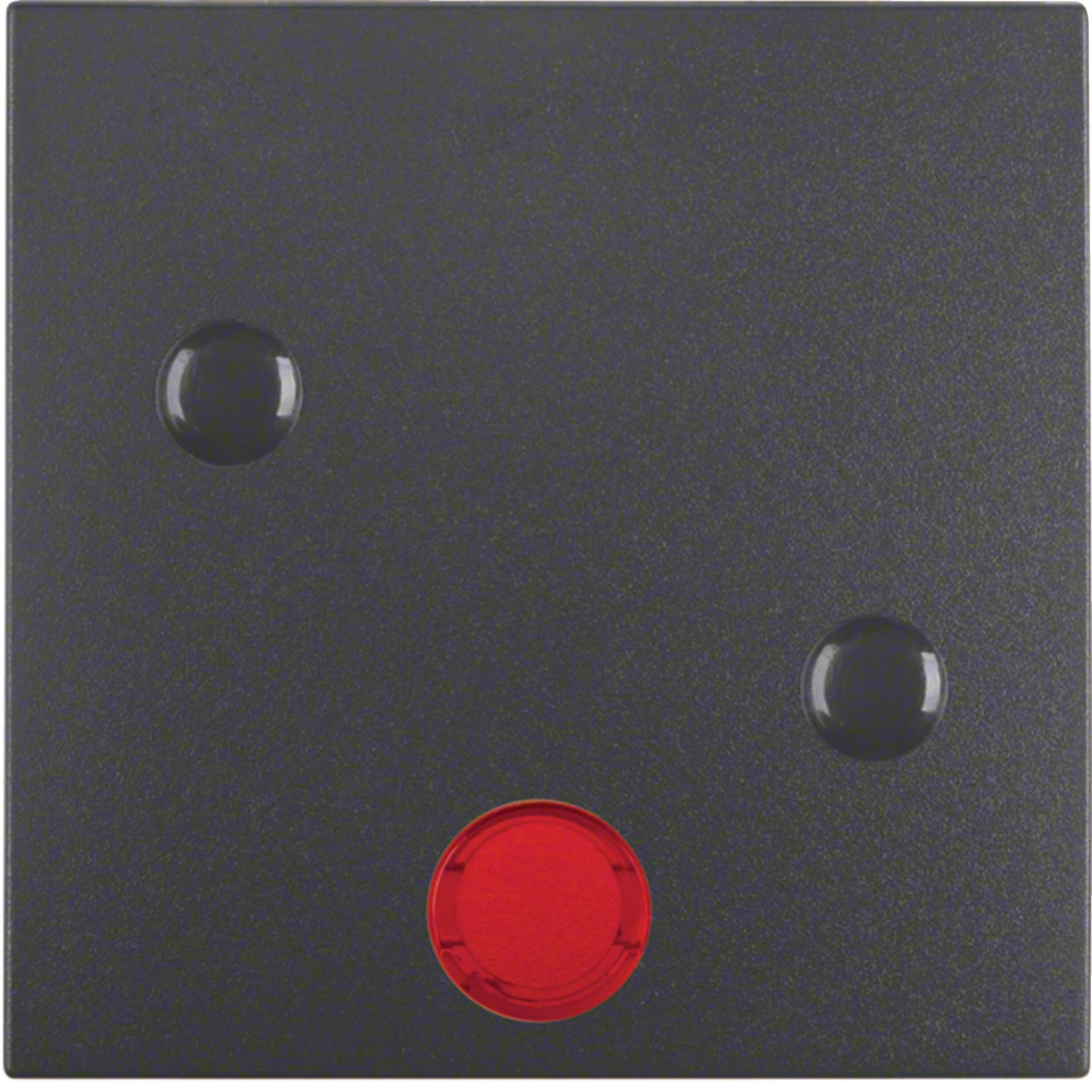 Клавиша 1Х с линзами, крепится, антрацит S.1