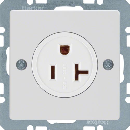 Розетка США/КАНАДА NEMA 5-20 R, 20А/125В, пол.білизна, Q.x