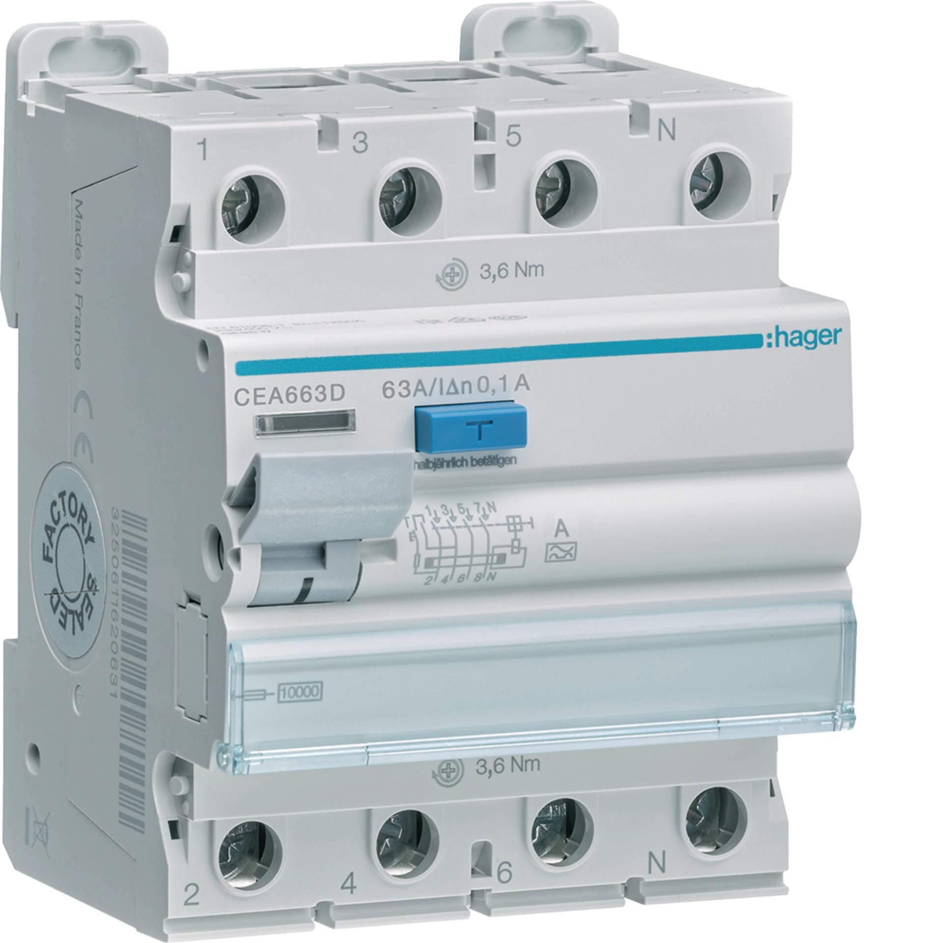 ПЗВ 4P 10kA 63A 100mA A