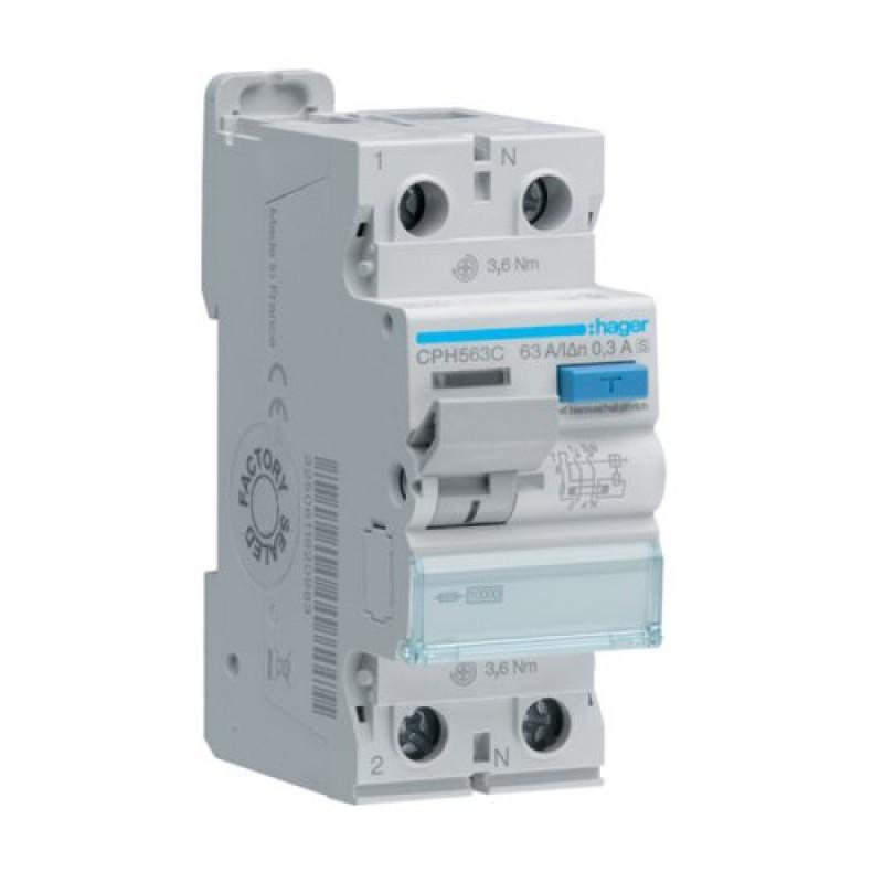 ПЗВ 2P 10kA 63A 300mA A-Hi S