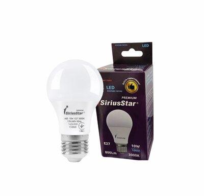 Светодиодная лампа SIRIUSSTAR 3101 А60 10W-3000K-E27