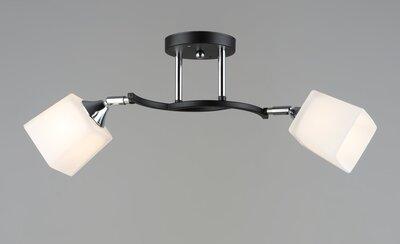 Люстра стельова Sirius B N6106/2 BK+CR з поворотнім механізмом