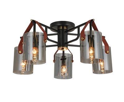 Люстра стельова G 321036/5 Copper+Matt black