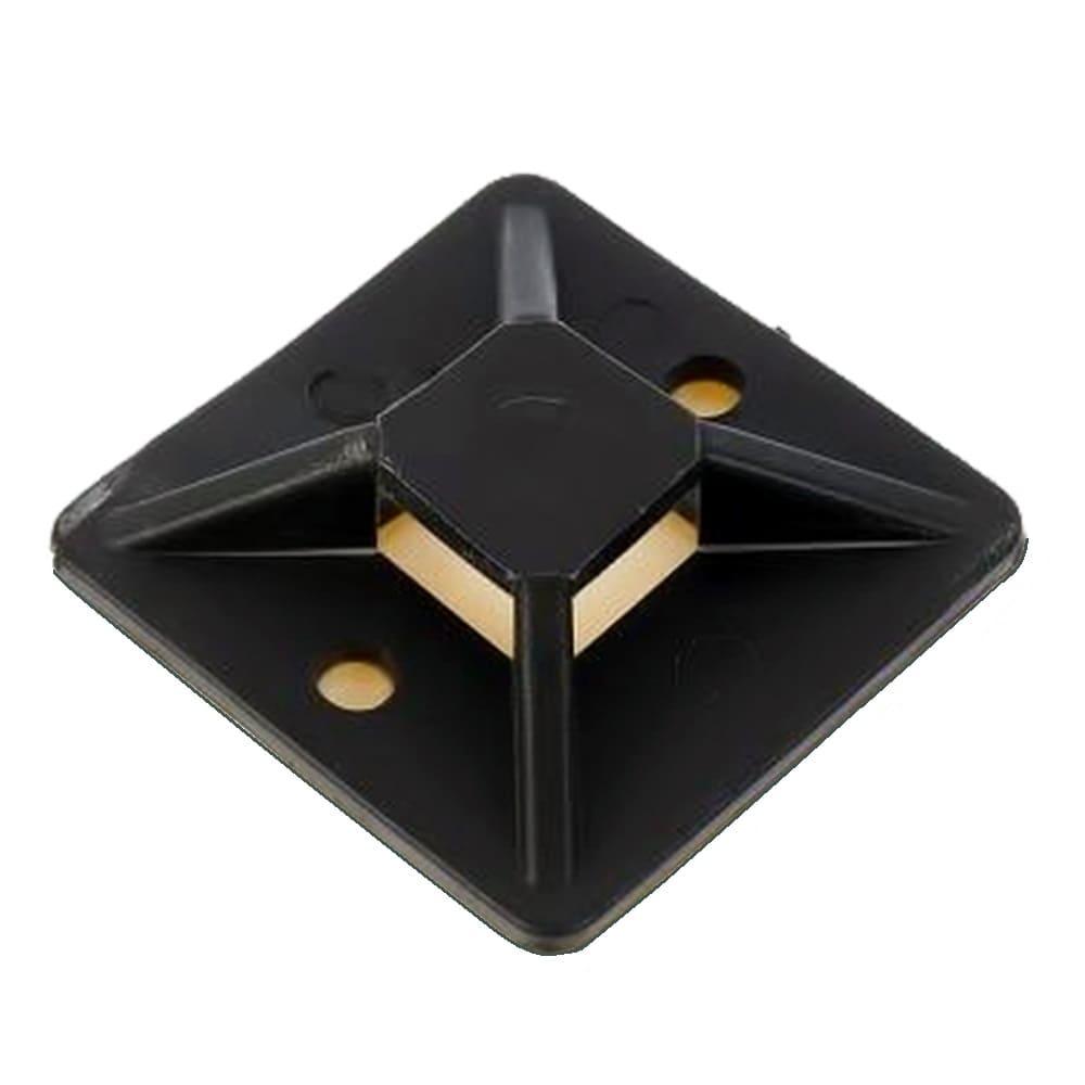 Площадка под стяжку кабельную ЗТМ 30 (самоклеящиеся площадки для стяжек) черная