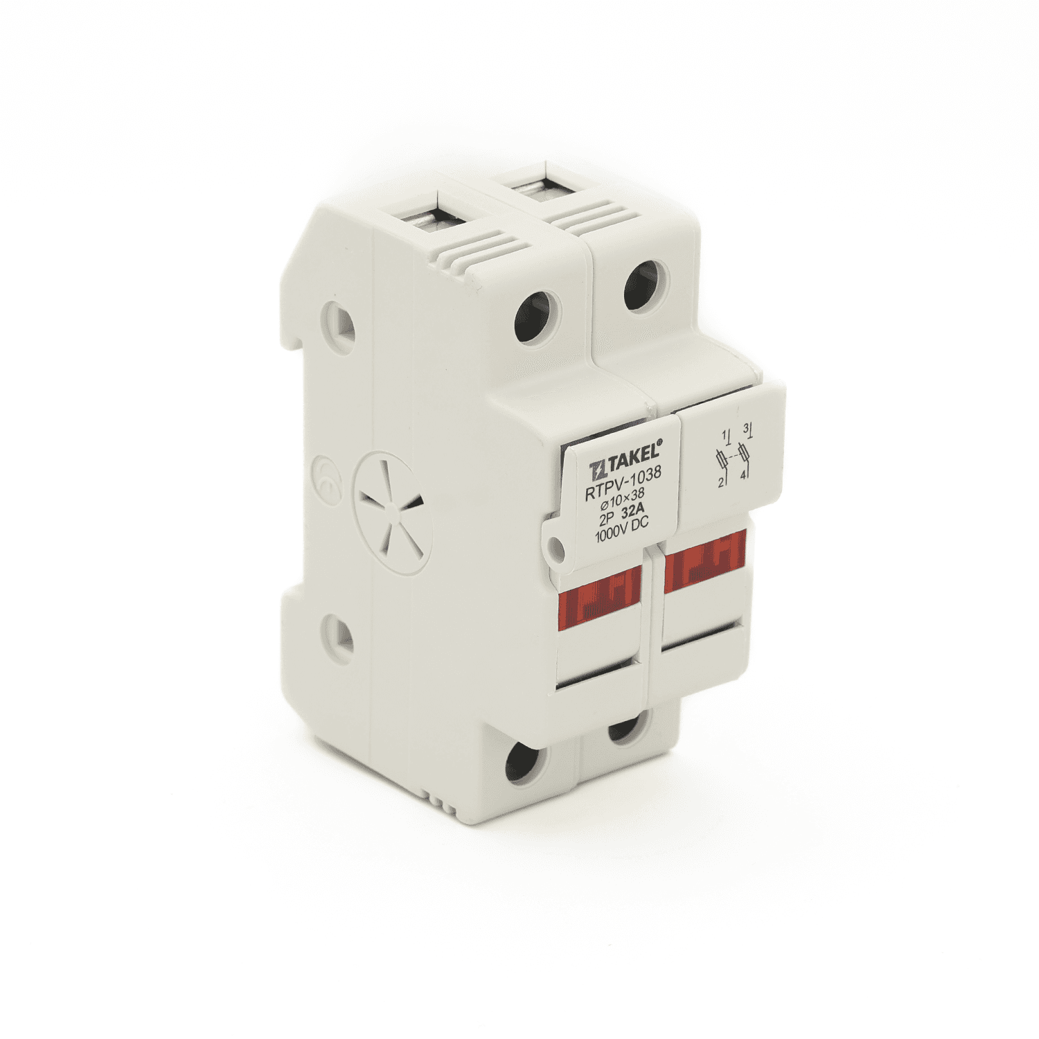 Держатель плавкого предохранителя RTPV-1038 10x38 2P 32A DC 1000V TAKEL