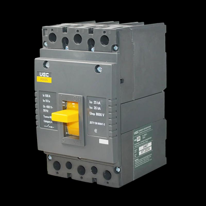 Автоматический выключатель PCB35 3P 100A 35кА UEC