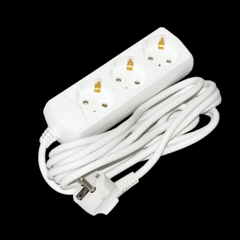 Подовжувач П03 3 місця 2P+PE/3м 3х1мм2 10А/250В ECO UEC