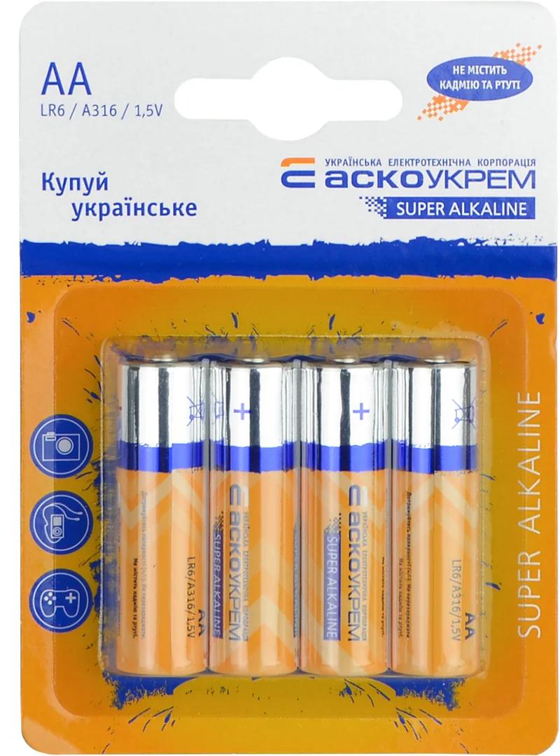 Батарейка щелочная АА.LR6.BL4 (упаковка 4 шт.)