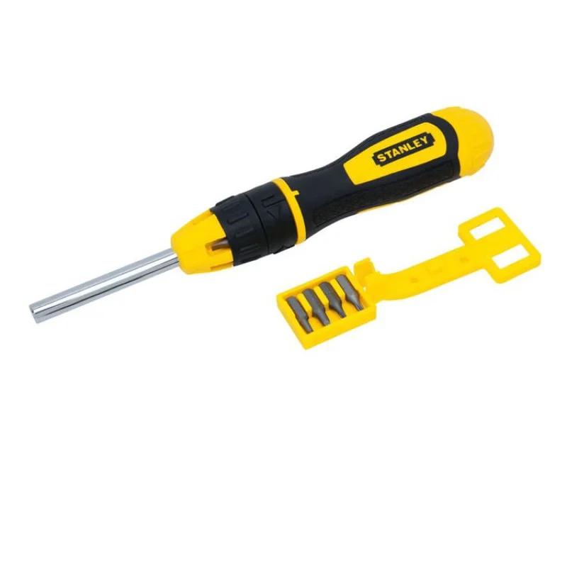 Викрутка реверсивна STANLEY "Multibit" з насадками 10 шт