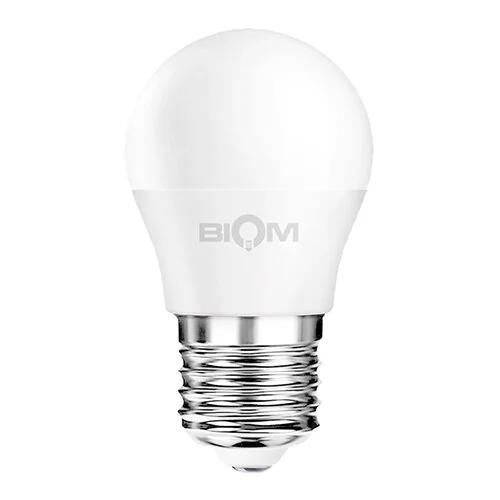 Светодиодная лампа Biom BT-584 G45 9W E27 4500K матовая