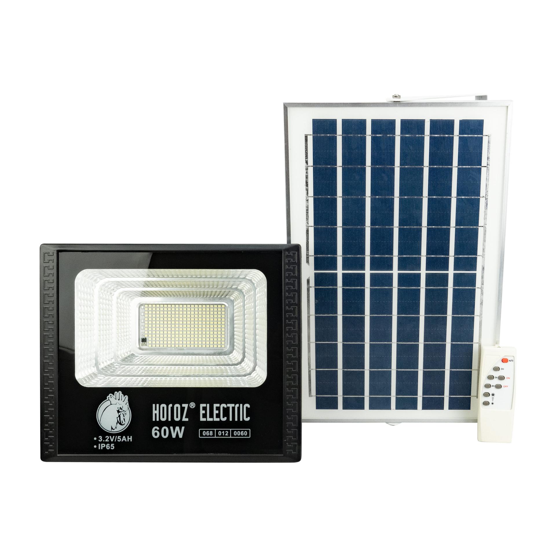 Прожектор светодиодный с солнечной панелью TIGER-60 60W 6400K