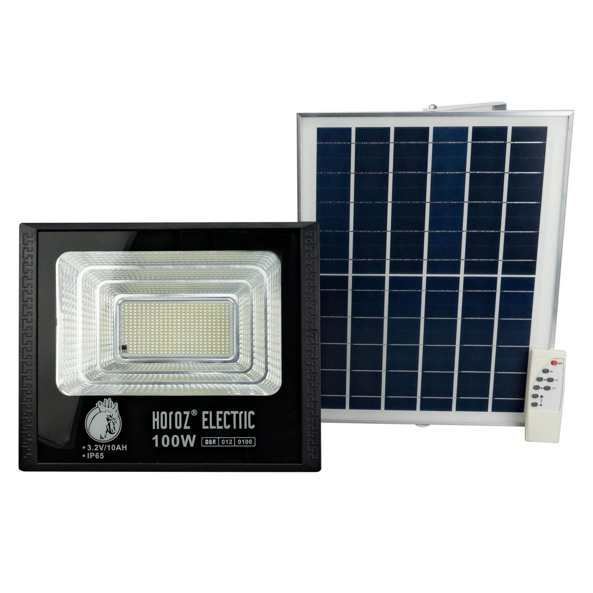 Прожектор светодиодный с солнечной панелью TIGER-100 100W 6400K