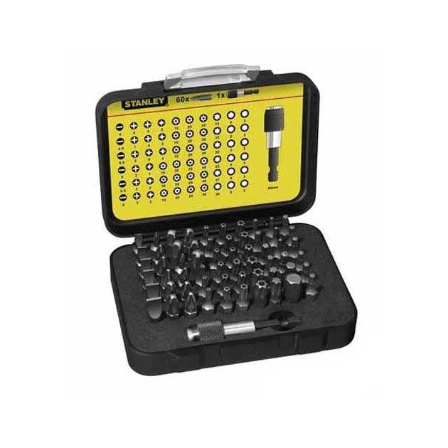 Набор насадок отверток STANLEY Expert с магнитным держателем 1/4 61 шт.