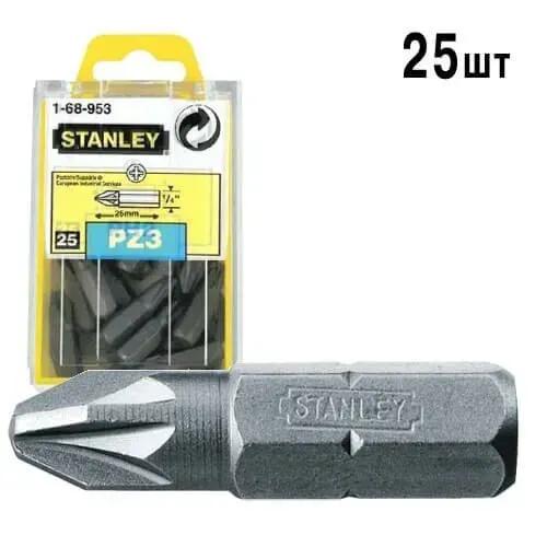 Насадка отвертка STANLEY 1/4 крестовая PZ3 х 25 мм 25 шт
