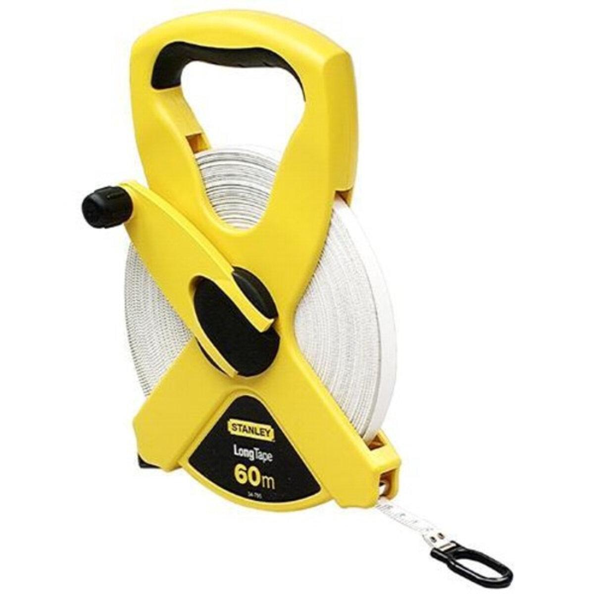 Рулетка STANLEY "Longtape Fiberglass": L=60 м х 12,7 мм, пласт. корпус, полотно з скловолокна