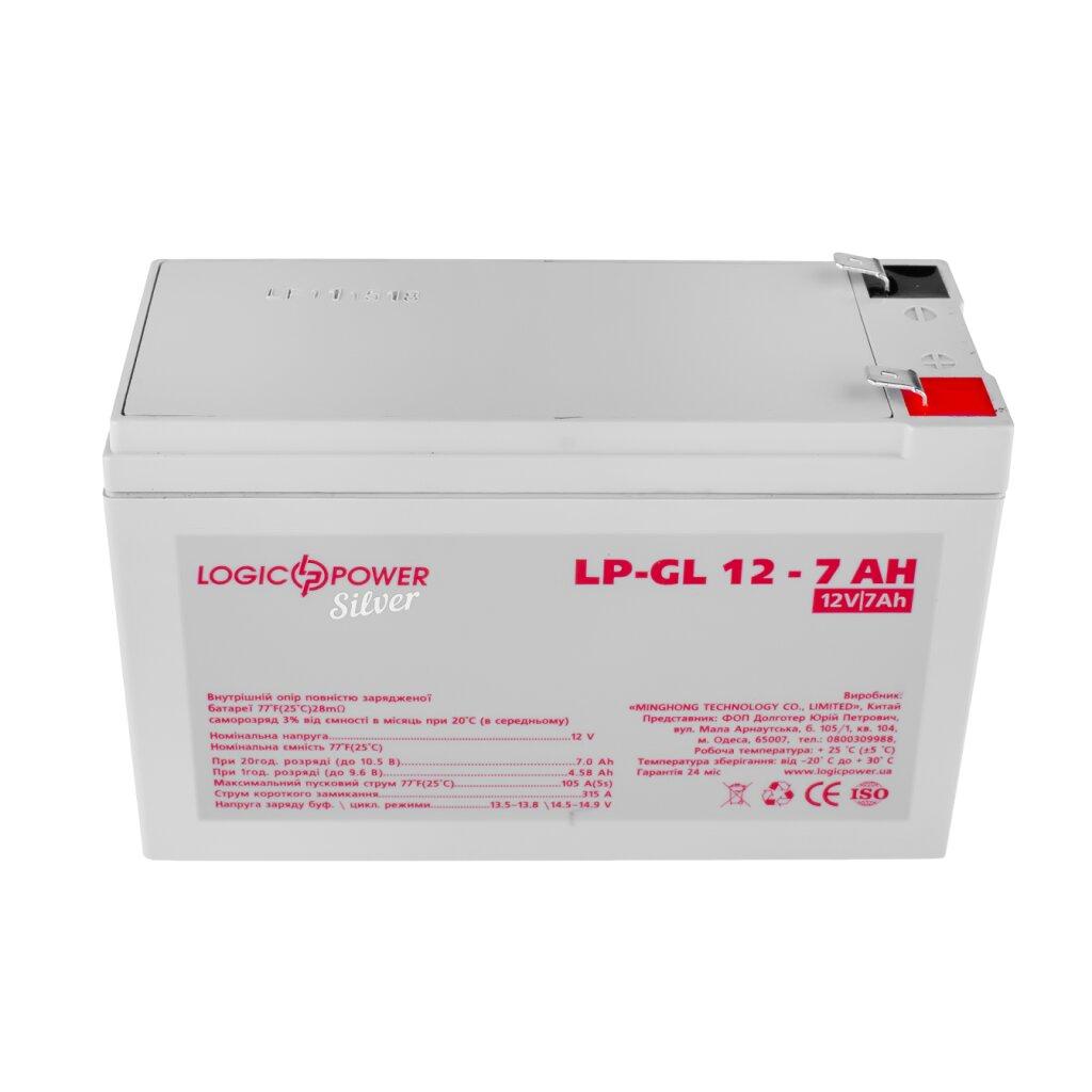 Гелевый аккумулятор LP-GL 12V - 7 Ач Silver