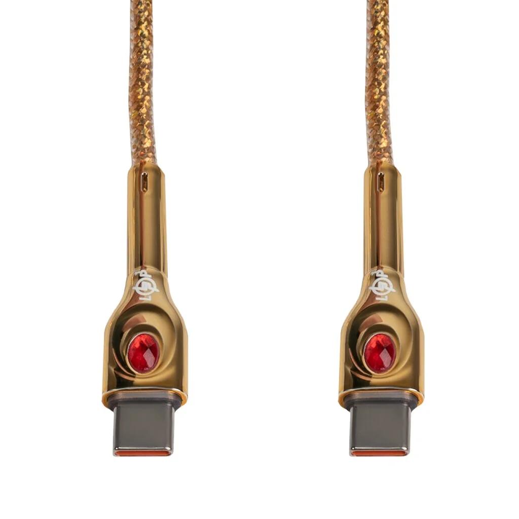 Кабель (шнур) LP USB Type-C на USB Type-C 5А 65Вт с быстрой зарядкой (QC) 1м C651MС