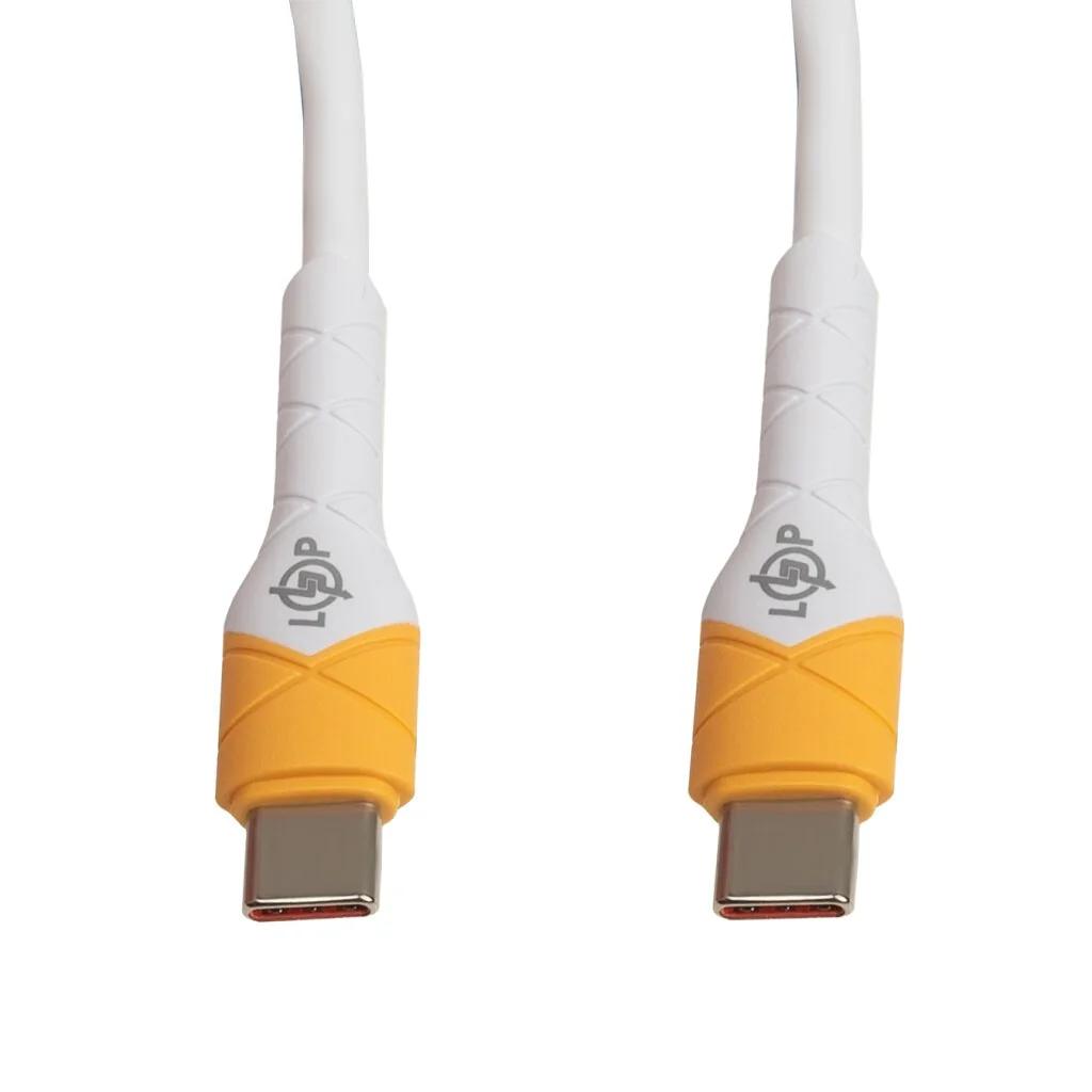 Кабель (шнур) LP USB Type-C to USB Type-C 65W с быстрой зарядкой (QC) 1м C651MC2