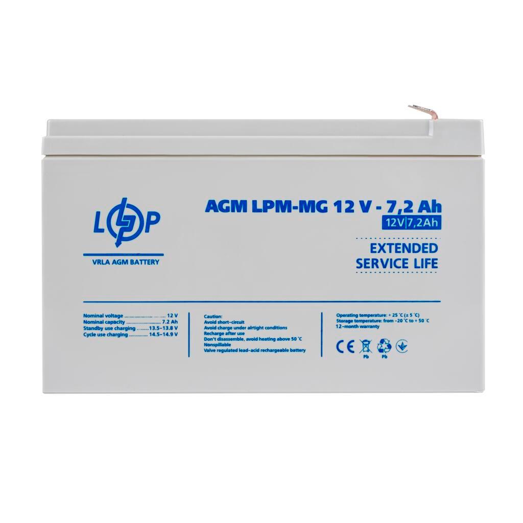 Распродажа Аккумулятор мультигелевый LPM-MG 12V - 7.2 Ah