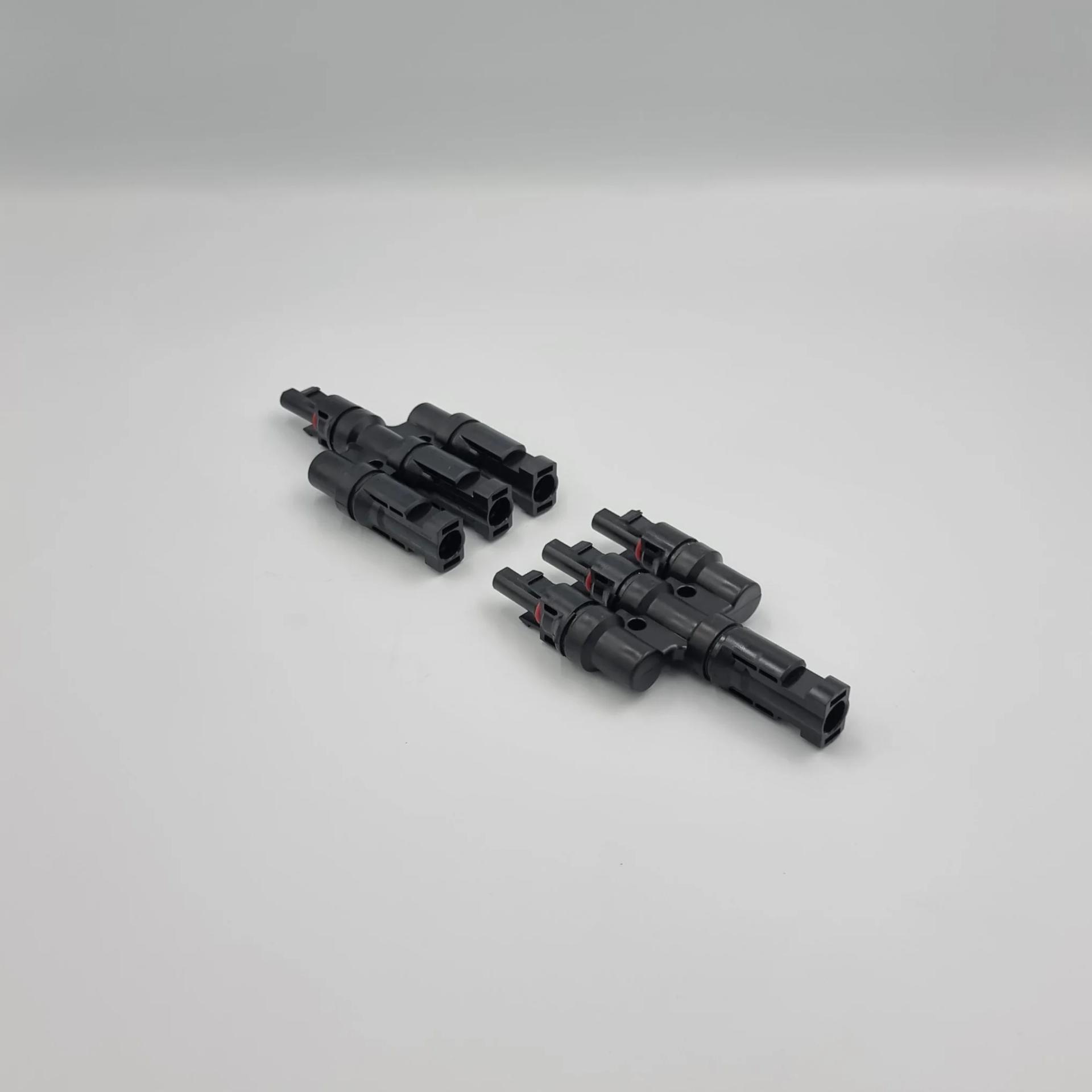Разветвитель MC4 коннектора T4 6мм TAKEL