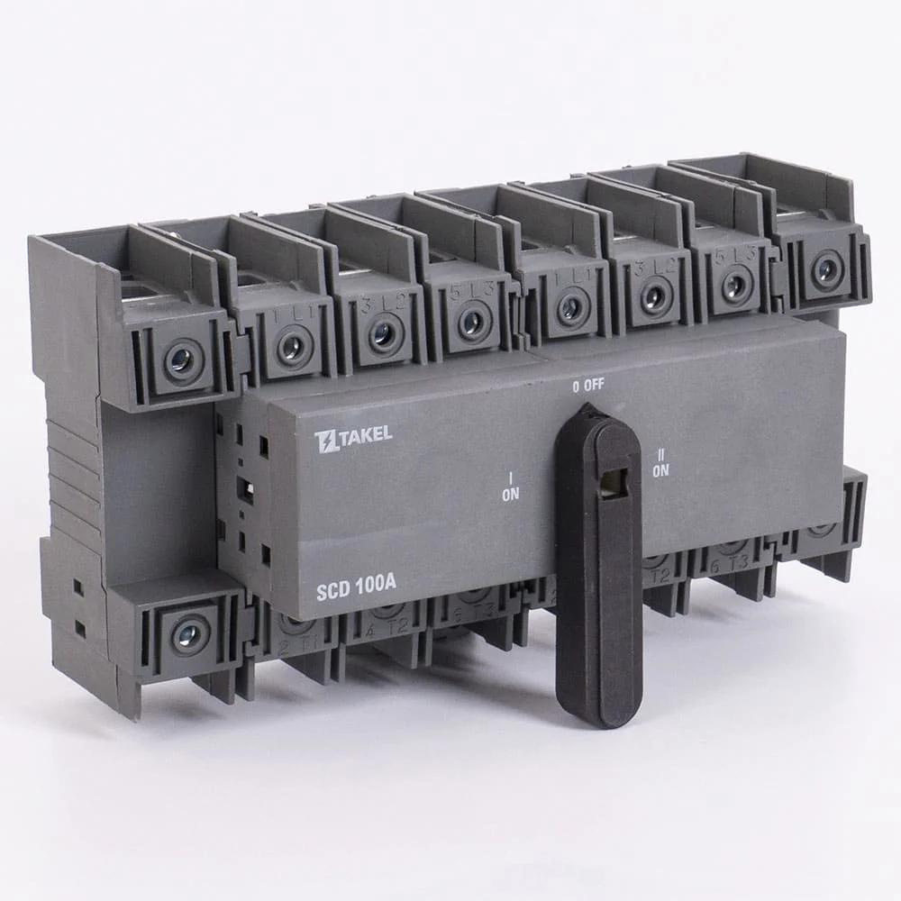 Трехпозиционный переключатель нагрузки SCD 8P 100A TAKEL