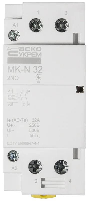 Модульный контактор MK-N 2P 32A 2NO 220V