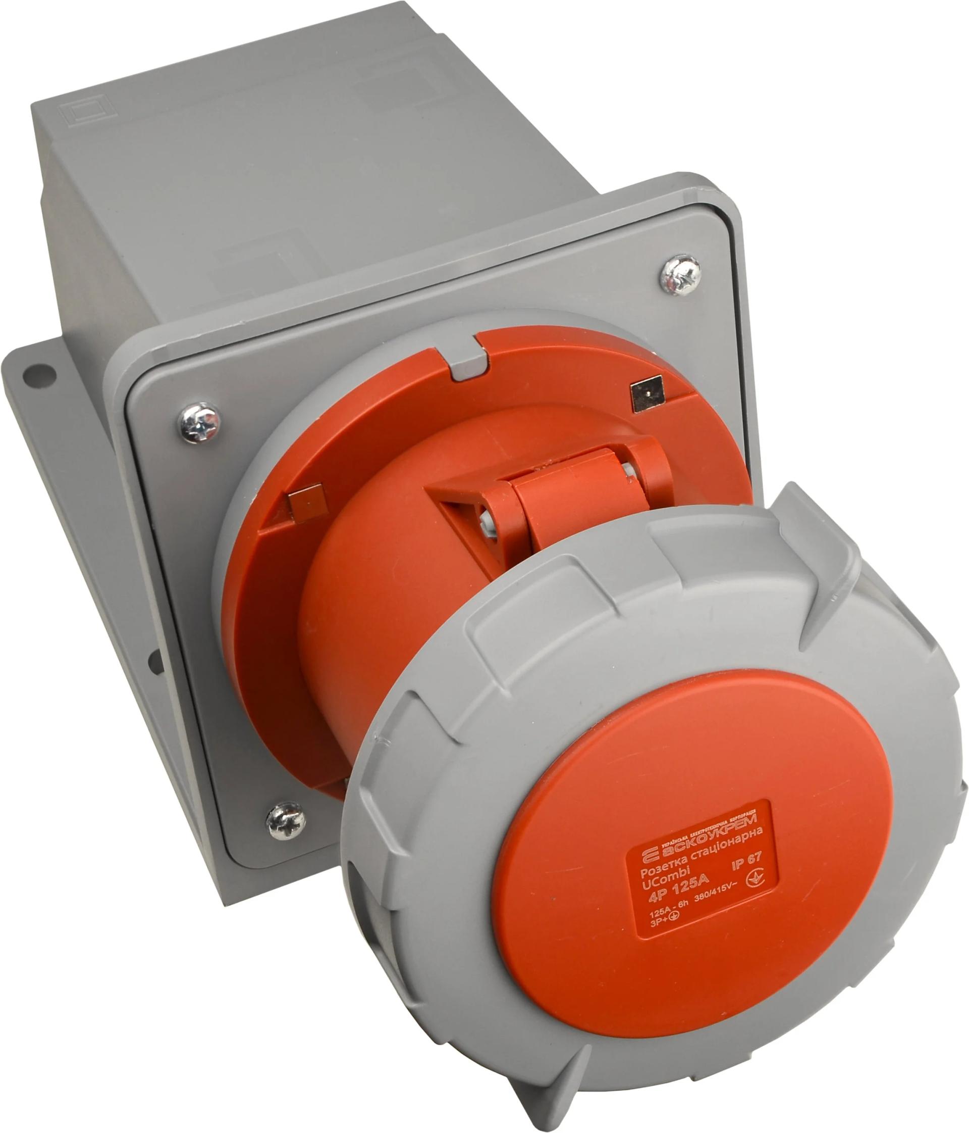 Розетка стационарная серии UCombi 4P 125A IP 67