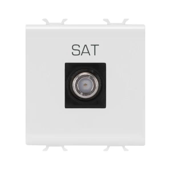 Розетка TV/SAT Chorusmart FEMALE CONN 2M сат.білий GEWISS